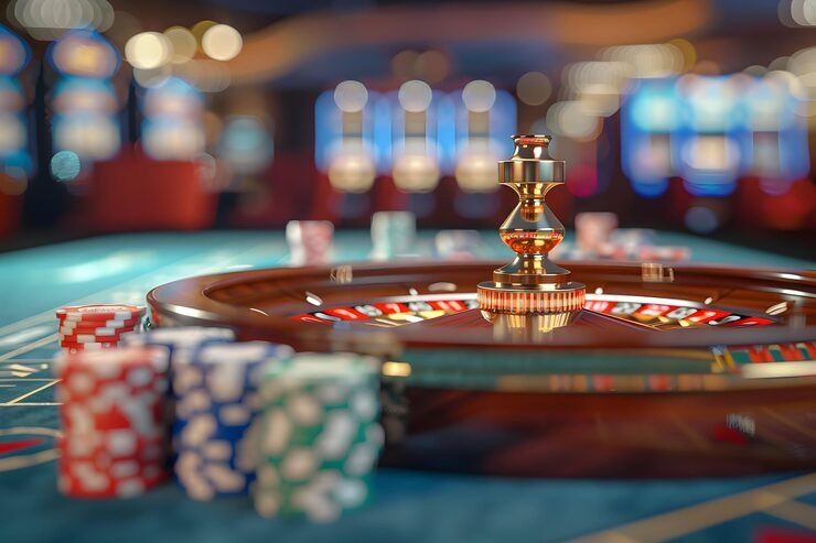 Live roulette wheel with professional croupier at mawartoto l studio